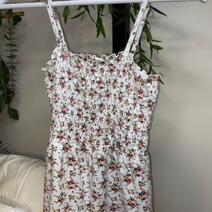 Scrunched floral romper